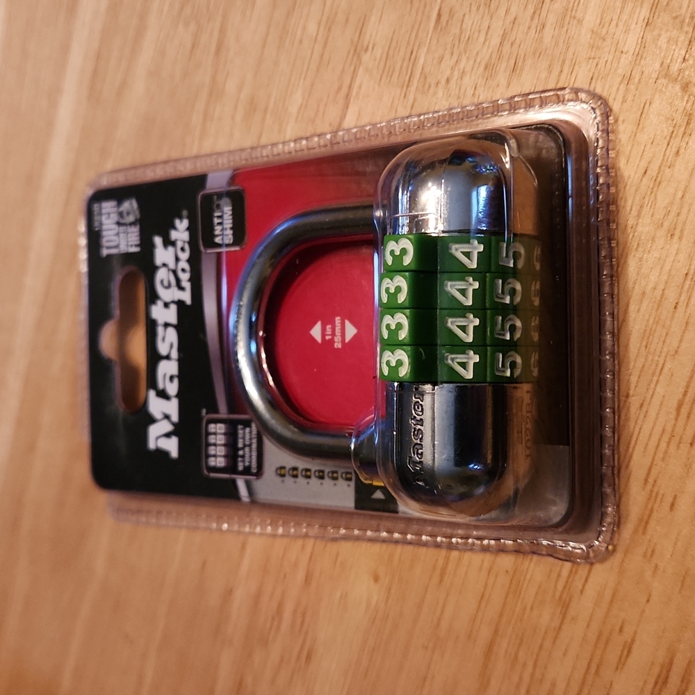 Master Lock 1523D Set Your Own Combination Padlock, 1 Pack
